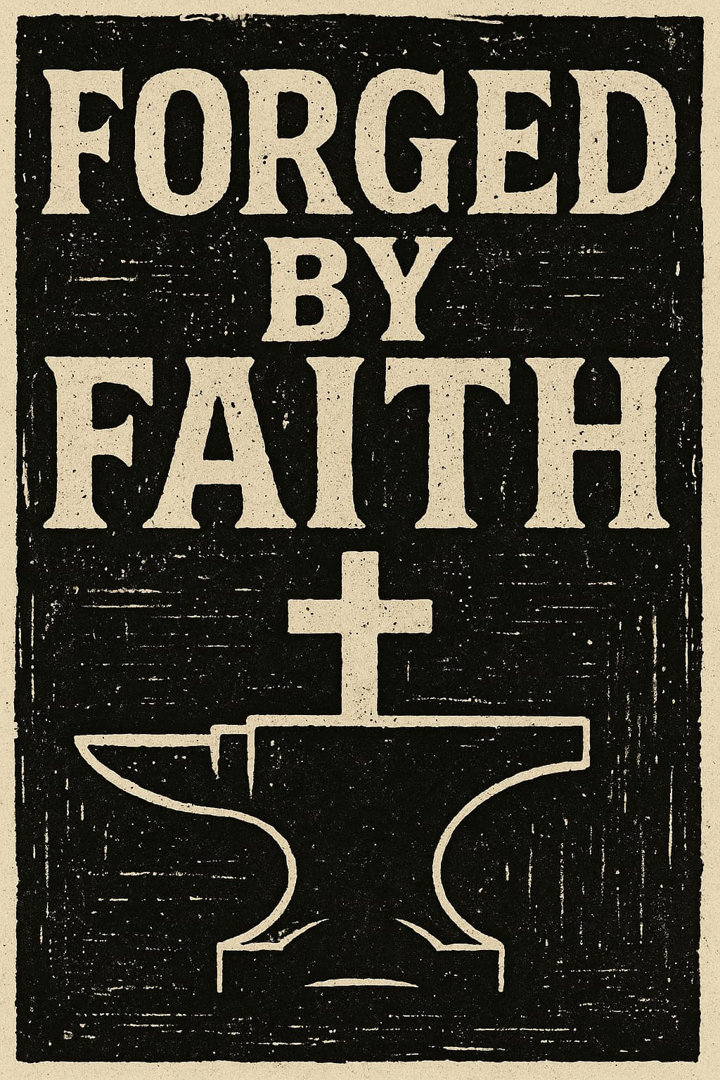 Forged by Faith app retro screenshot